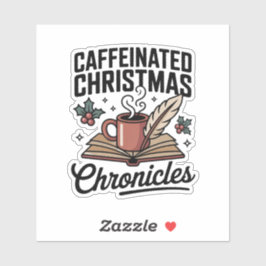 Adesivo Crônicas de Natal Cafeinadas Livro Aconchegante