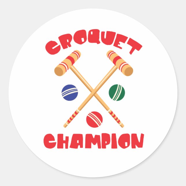Adesivo Croquet Champion (Frente)