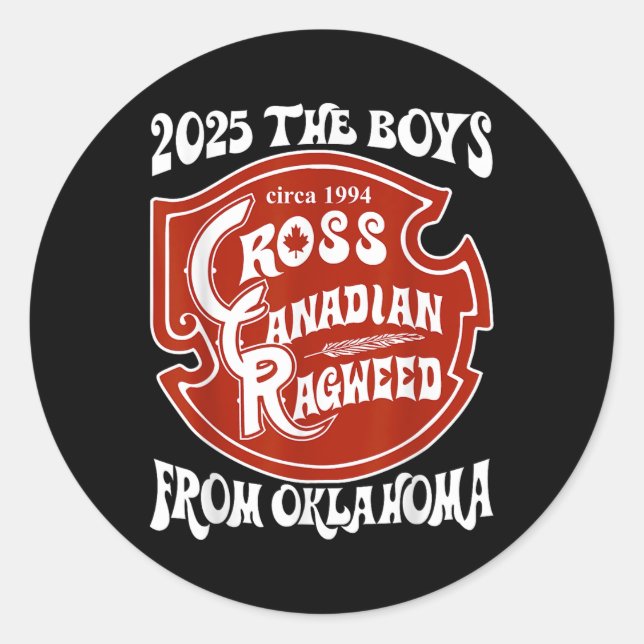Adesivo Cross Canadense Ragweed The Boys From Oklahoma Con (Frente)
