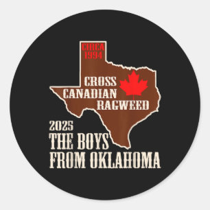 Adesivo Cross Canadense Ragweed The Boys From Oklahoma Map