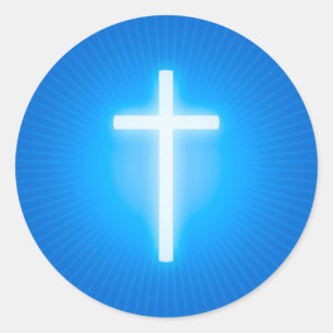 Adesivo Cross - Christian Blue Sticker