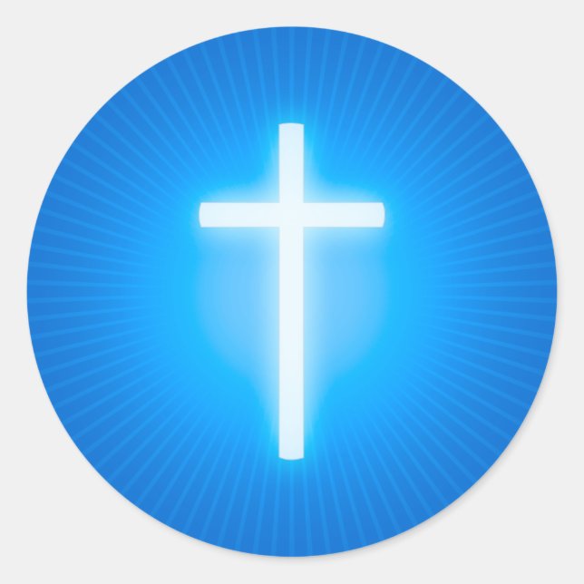 Adesivo Cross - Christian Blue Sticker (Frente)