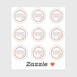 Adesivo Cross Stitching Embroidery Sewing Hobby Planner