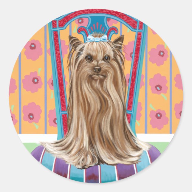 Adesivo Crown Princess Yorkie (Frente)