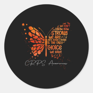 Adesivo Crps Borboleta Laranja Fita Laranja Sensibilização