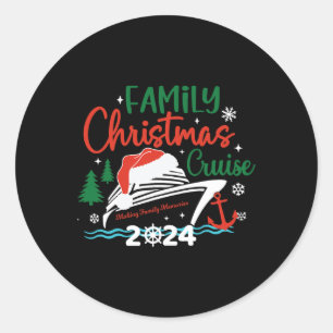 Adesivo Cruise de Natal da Família 2024 Feliz Cruisemas Xm