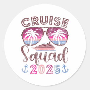 Adesivo Cruise Squad 2025 Family Friends Vacation Matching