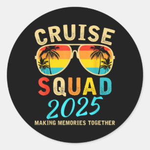 Adesivo Cruise Squad 2025 Family Group Matching Summer Vac
