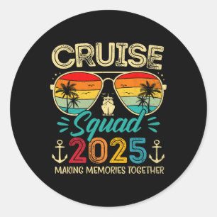 Adesivo Cruise Squad 2025 Family Group Matching Summer Vac