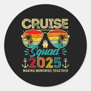 Adesivo Cruise Squad 2025 Family Group Matching Summer Vac