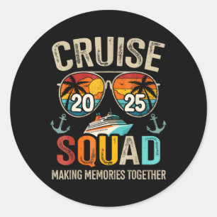 Adesivo Cruise Squad 2025 Family Vacation Matching Group S