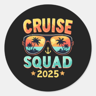 Adesivo Cruise Squad 2025 Trip Ship Family Matching Summer