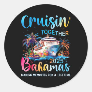 Adesivo Cruisin Junto com Bahamas 2025 Cruise Bahama