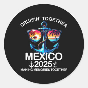Adesivo Cruisin Juntos México 2025 Correspondendo Família