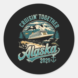 Adesivo Cruisin Together Alasca 2025 Família Amiga Alasca 