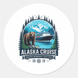 Adesivo Cruisin Together Alasca 2025 Família Amiga Alasca