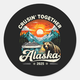Adesivo Cruisin Together Alaska 2025 Cruise Family Trip