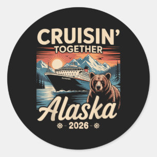 Adesivo Cruisin Together Alaska 2026 Family Friend Alaska