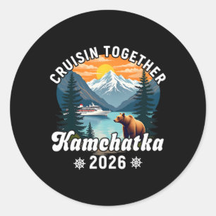Adesivo Cruisin Together Kamchatka 2026 Amigo Família Rúss