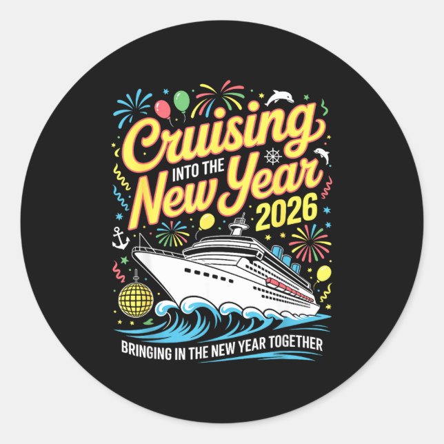Adesivo Cruising Into 2026 New Years Eve Matching Family C (Frente)