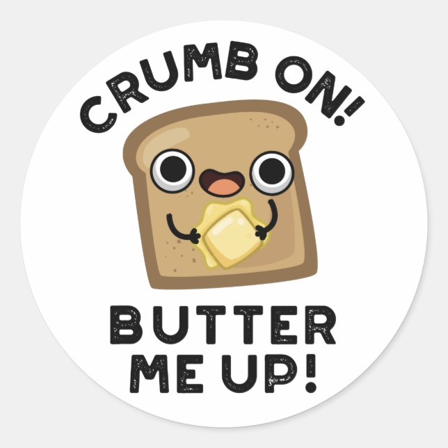 Adesivo Crumb Na Manteiga Suba Engraçada Pó De Pão (Frente)