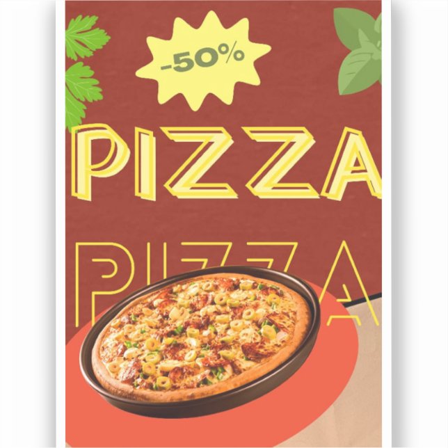 Adesivo "Crust & Craft: Uma História de Pizza" (Frente)