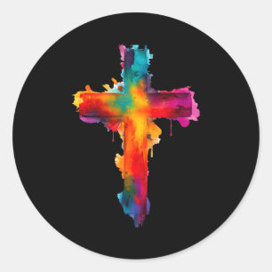 Adesivo Cruz Acredita Fé Religiosa Cristã Abençoada Gr