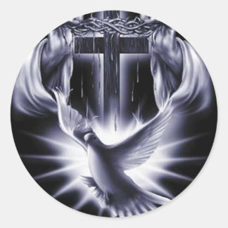 Adesivo Cruz Branca com Dove