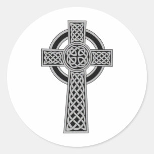 Adesivo Cruz celta - prata