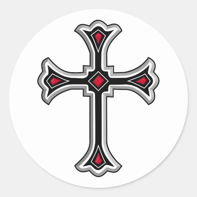 Adesivo Cruz cristã (Frente)