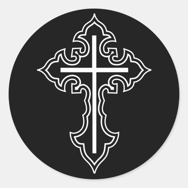 Adesivo Cruz cristã (Frente)