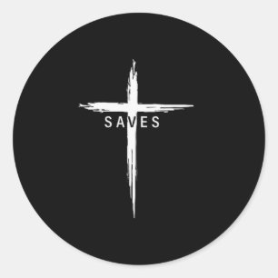 Adesivo Cruz Cristã Legal Jesus Salva Homens Mulheres Gráf