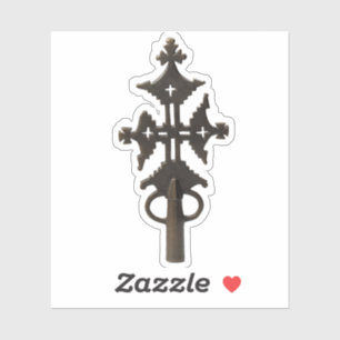 Adesivo Cruz Cristã Ortodoxa Processionária da Etiópia