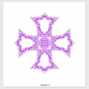 Adesivo Cruz Cristã Rosa