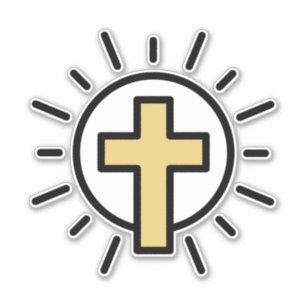 Adesivo Cruz Cristã Simples