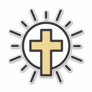 Adesivo Cruz Cristã Simples