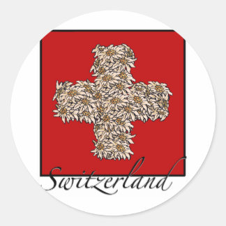 Adesivo Cruz de Edelweiss do suíço