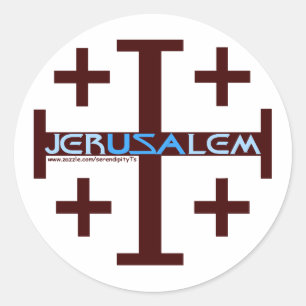 Adesivo Cruz de Jerusalem