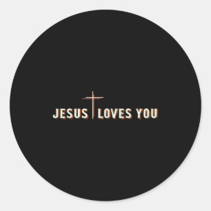 Adesivo Cruz de Jesus Ama Você Deus Gráfico Cristão