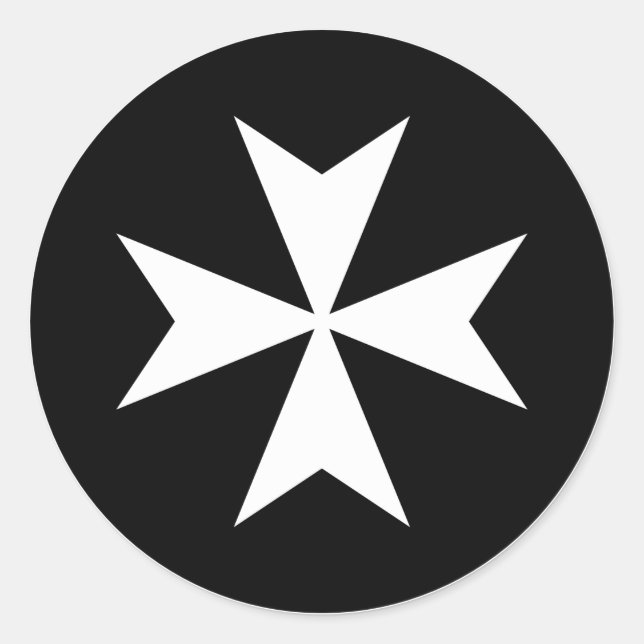 Adesivo Cruz de Malta Branca (Frente)