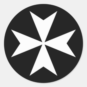 Adesivo Cruz de Malta Branca