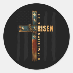 Adesivo Cruz de Páscoa Jesus Ressuscitado Cristão Homens M