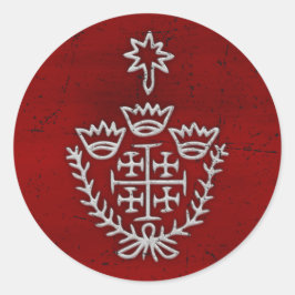 Adesivo Cruz Deus Vult dos Cavaleiros Templários de Jerusa