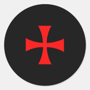 Adesivo Cruz dos Cavaleiros Templários Ordem Católica Cris