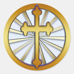 ADESIVO CRUZ DOURADO
