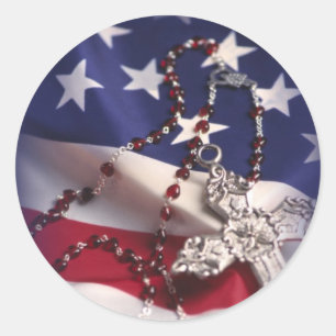 Adesivo Cruz e Bandeira do Dia dos Veteranos