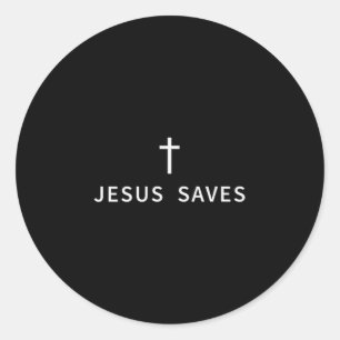 Adesivo Cruz Minimalista Cristã Jesus Salva Modo Religioso