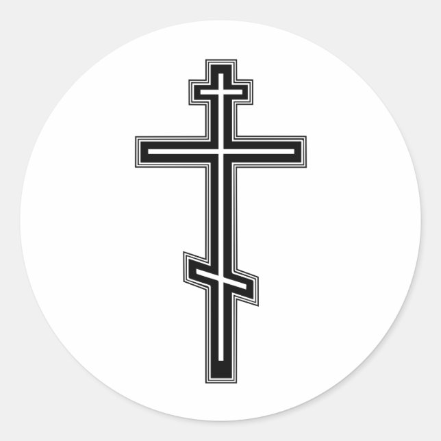 Adesivo Cruz ortodoxa (Frente)