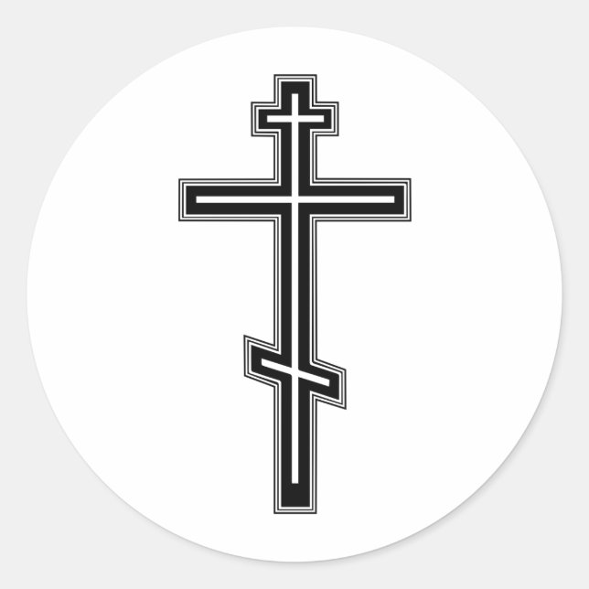 Adesivo Cruz ortodoxa (Frente)