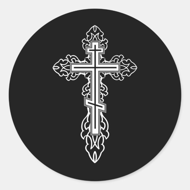 Adesivo Cruz ortodoxa (Frente)